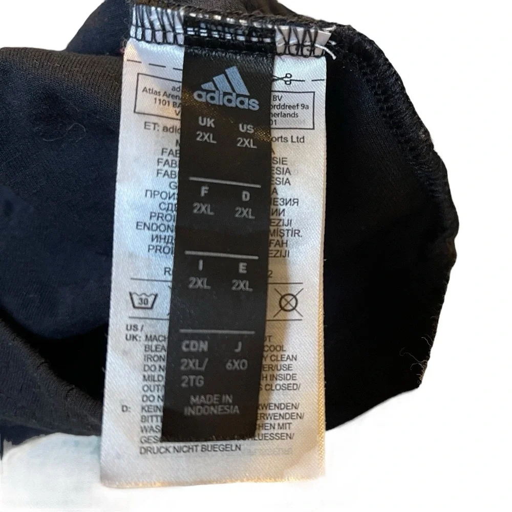 Adidas Rutgers Scarlet Knights Full Zip Jacket Mens 2XL Black‎ R Logo Athletic